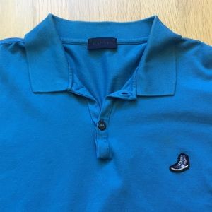 Lanvin polo with sneaker appliqué